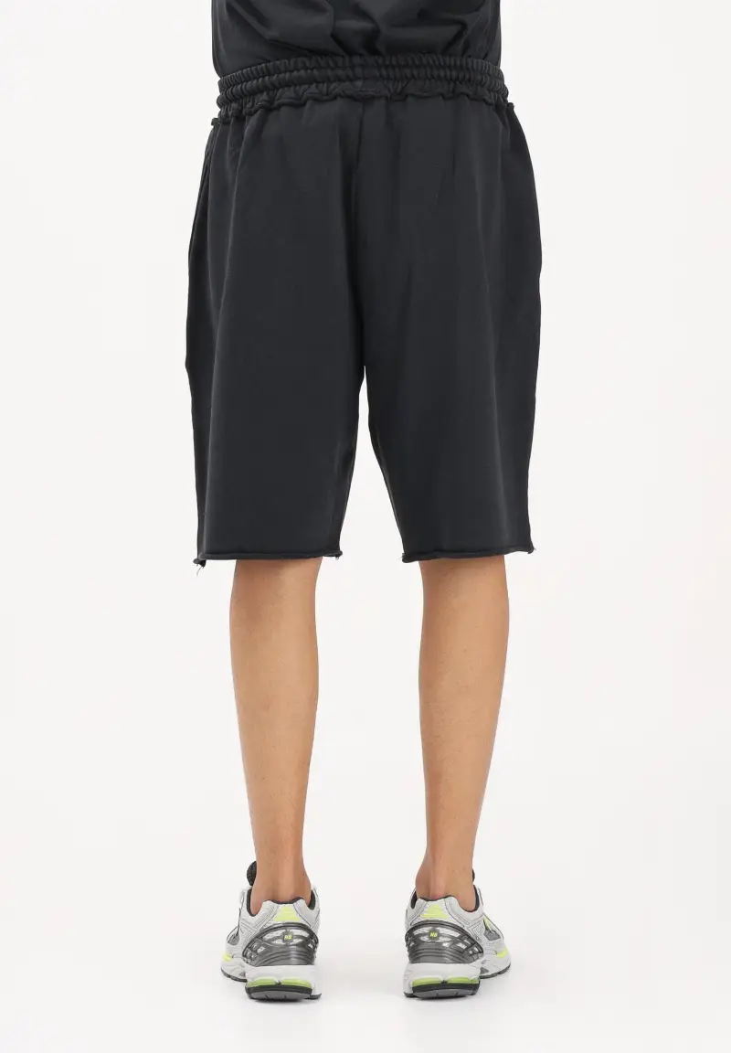 Shorts sportivo grigio da uomo con logo miniatura 3