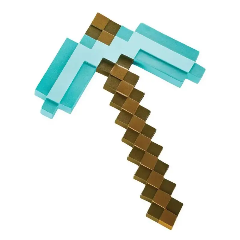 Oggetto decorativo in plastica replica diamante Disguise Minecraft Pickaxe