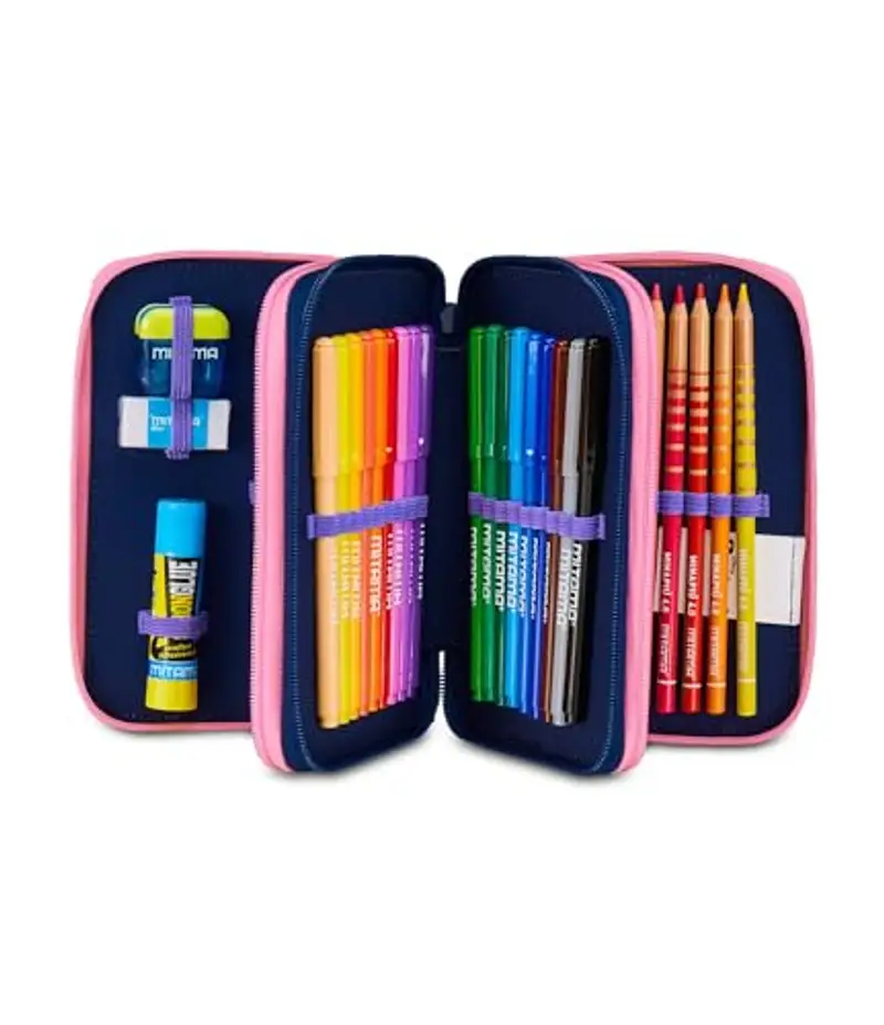 Disney Astuccio Scuola 3 Scomparti, LILO & STITCH- 2CUTE, Multicolore - Portapenne Multi Scomparto Con Matite, Penne e Colori miniatura 2