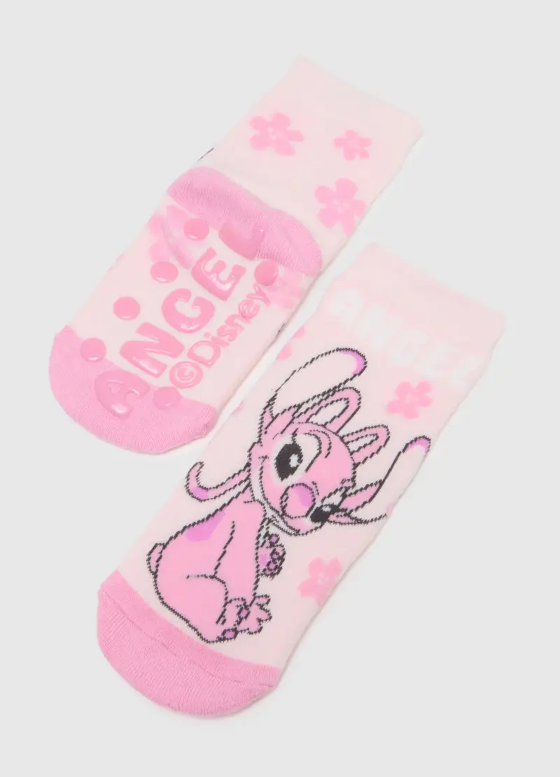 Disney Calzini Antiscivolo Corti Multicolor da Bambina in Cotone miniatura 2