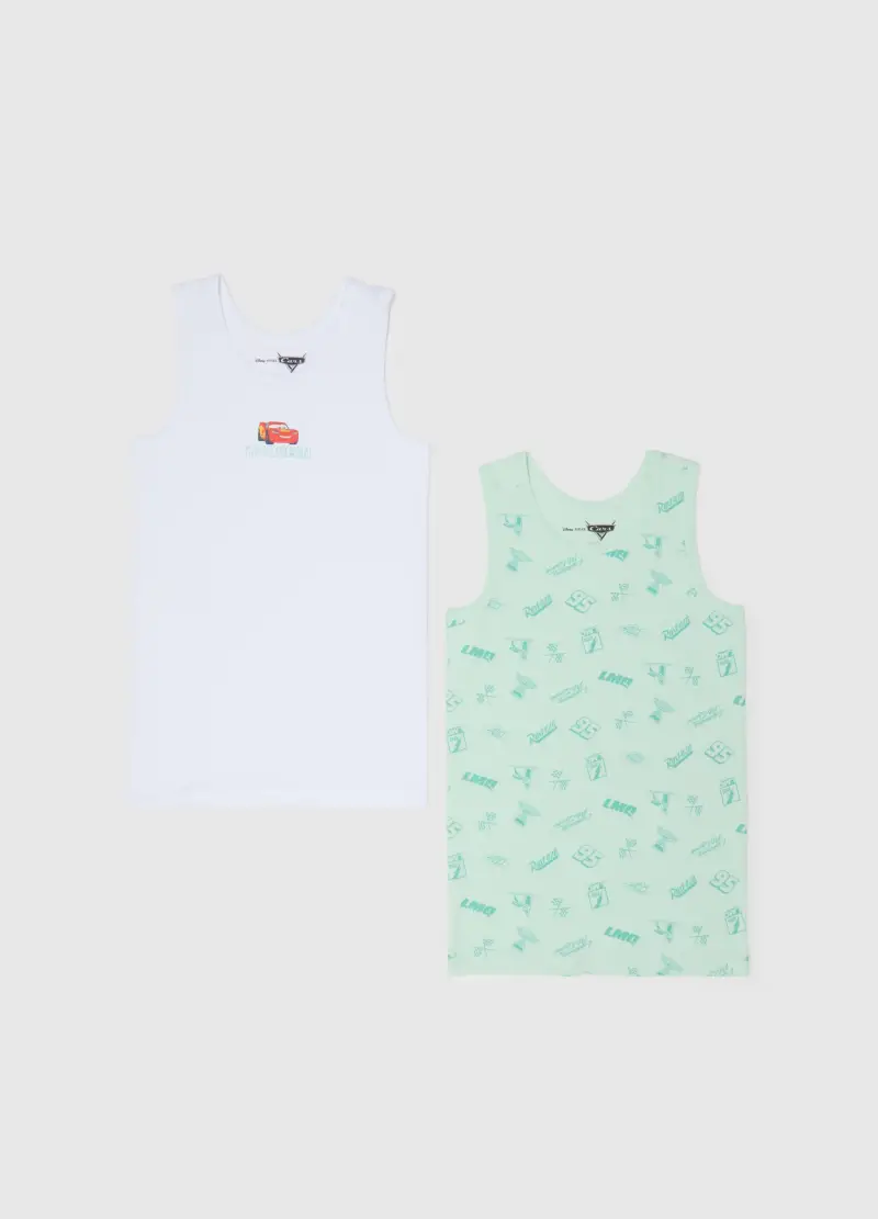 Bipack Canottiere In Puro Cotone Multicolor Da Bambino Regular Fit, Multicolor