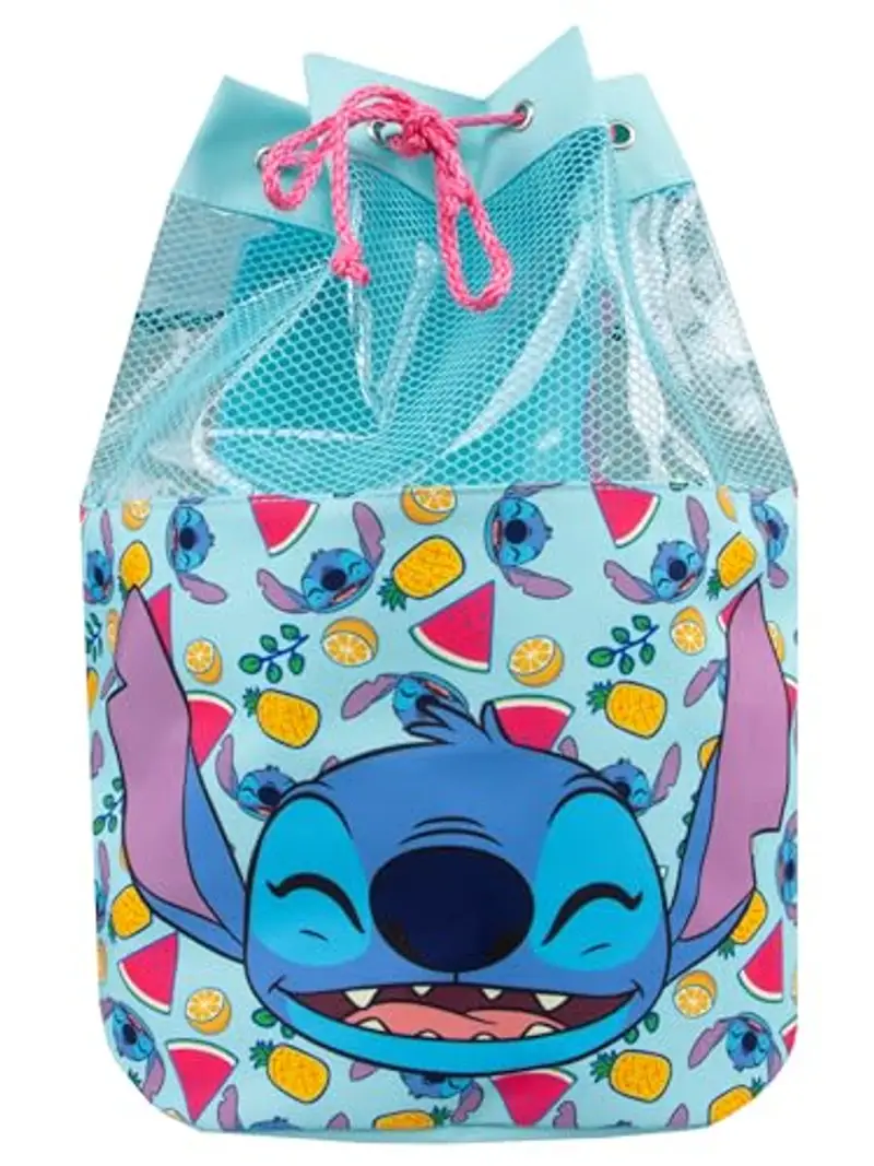 Disney Borsa Da Bagno Lilo E Stitch | Borsa Stitch | Zaino Piscina Bambino | Blu Taglia Unica
