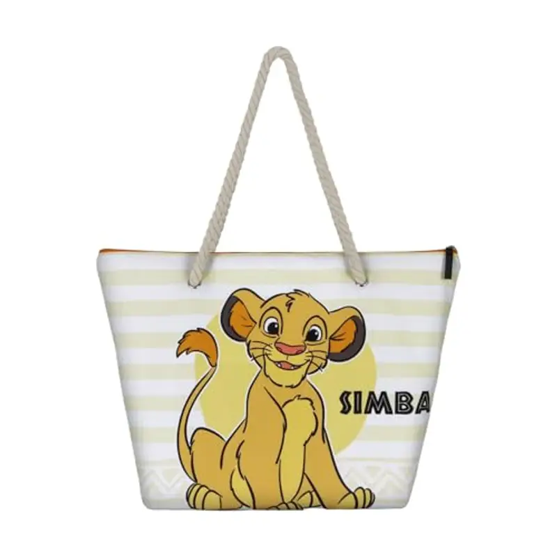Disney Borsa da Spiaggia Soleil, 52 x 37 cm, Bianco Il Re Leone miniatura 2