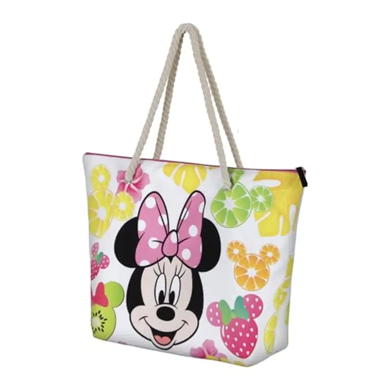 Disney Borsa da Spiaggia Soleil, 52 x 37 cm, Multicolore Fruits