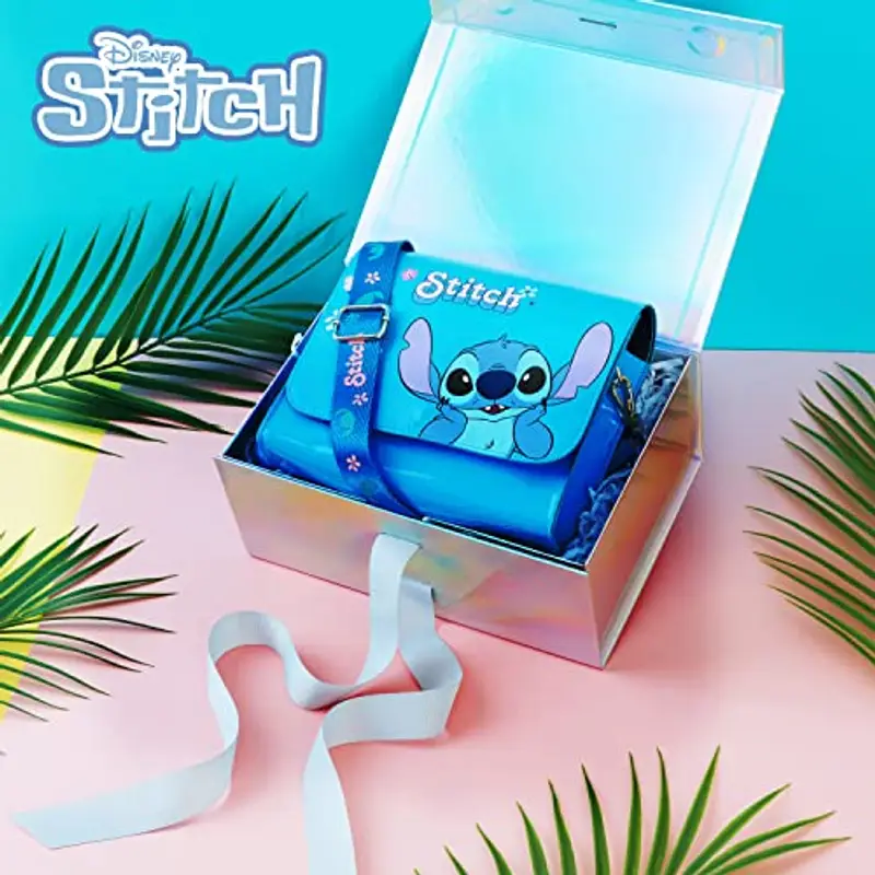 Disney Borsetta Bambina - Stitch Frozen Borsa Bambina Borsa Tracolla Regolabile Stitch Gadget Originale Borse Bambina Idea Regalo Compleanno Comunione Natale (Stitch) miniatura 2