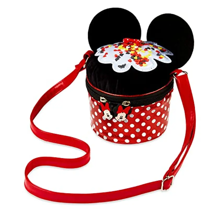 Disney Borsetta Bambina - Stitch Minnie Borsa Tracolla a Peluche 3D Borsa Bambina Ragazza Stitch Gadget Regalo Compleanno Comunione (Minnie)