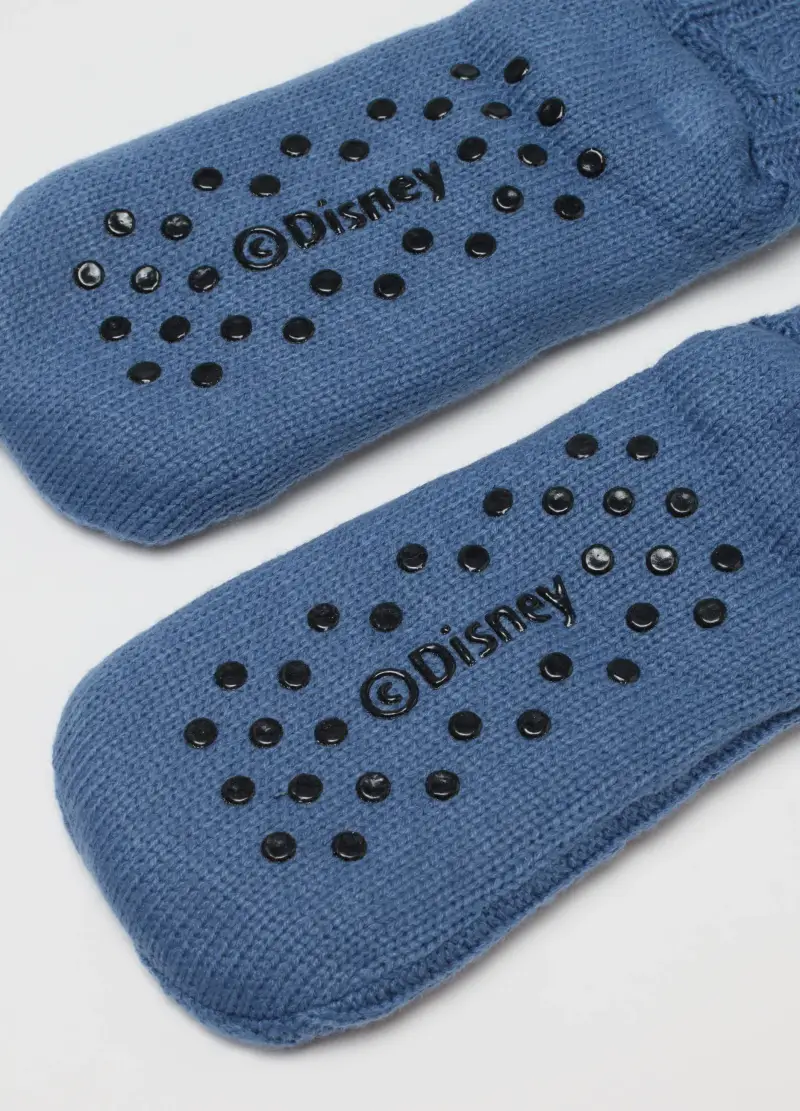 Calzini Antiscivolo Blu Con Stampa Stitch, Donna, Blu miniatura 3