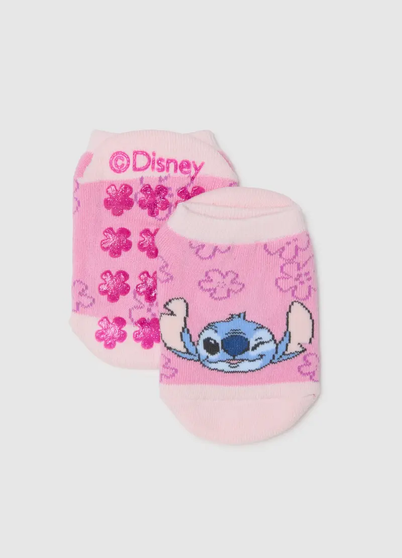 Disney Calzini Antiscivolo Rosa Da Bambina In Misto Cotone