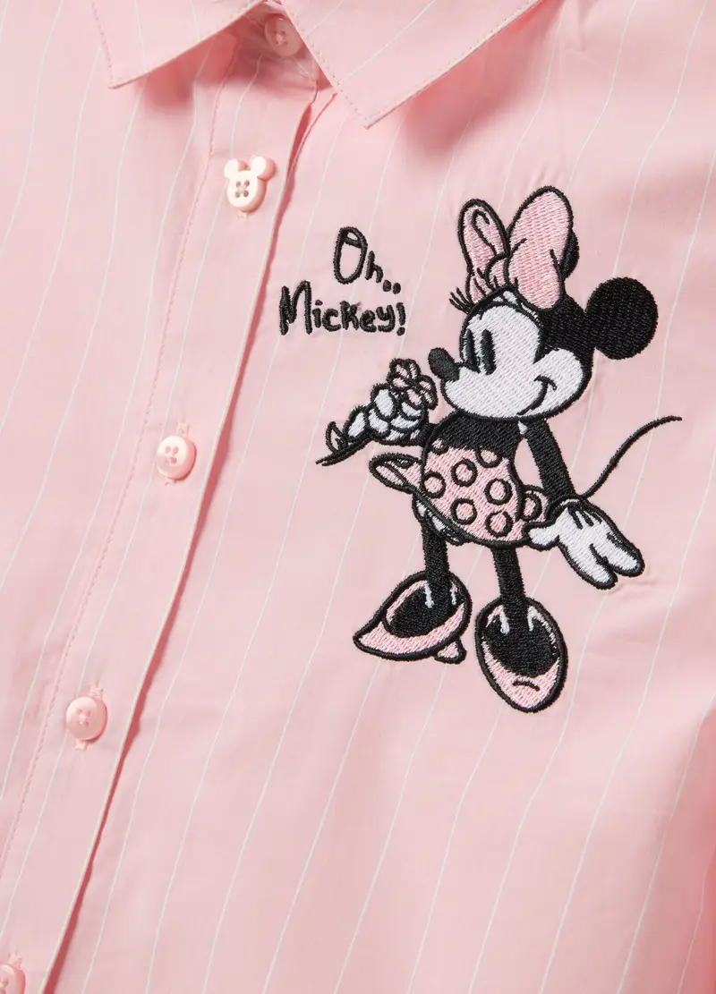 Camicia In Puro Cotone Rosa Da Bambina Regular Fit, Multicolor miniatura 3