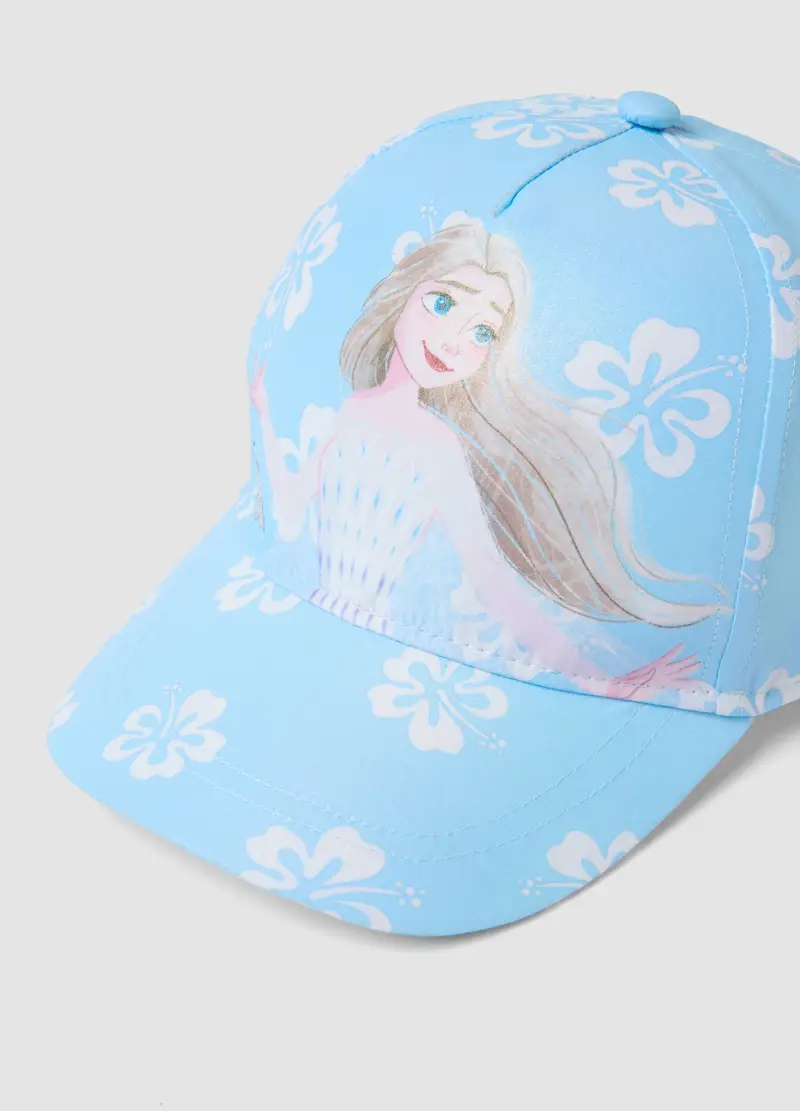Cappello Da Baseball Azzurro Da Bambina Con Stampa Frozen, Azzurro miniatura 2