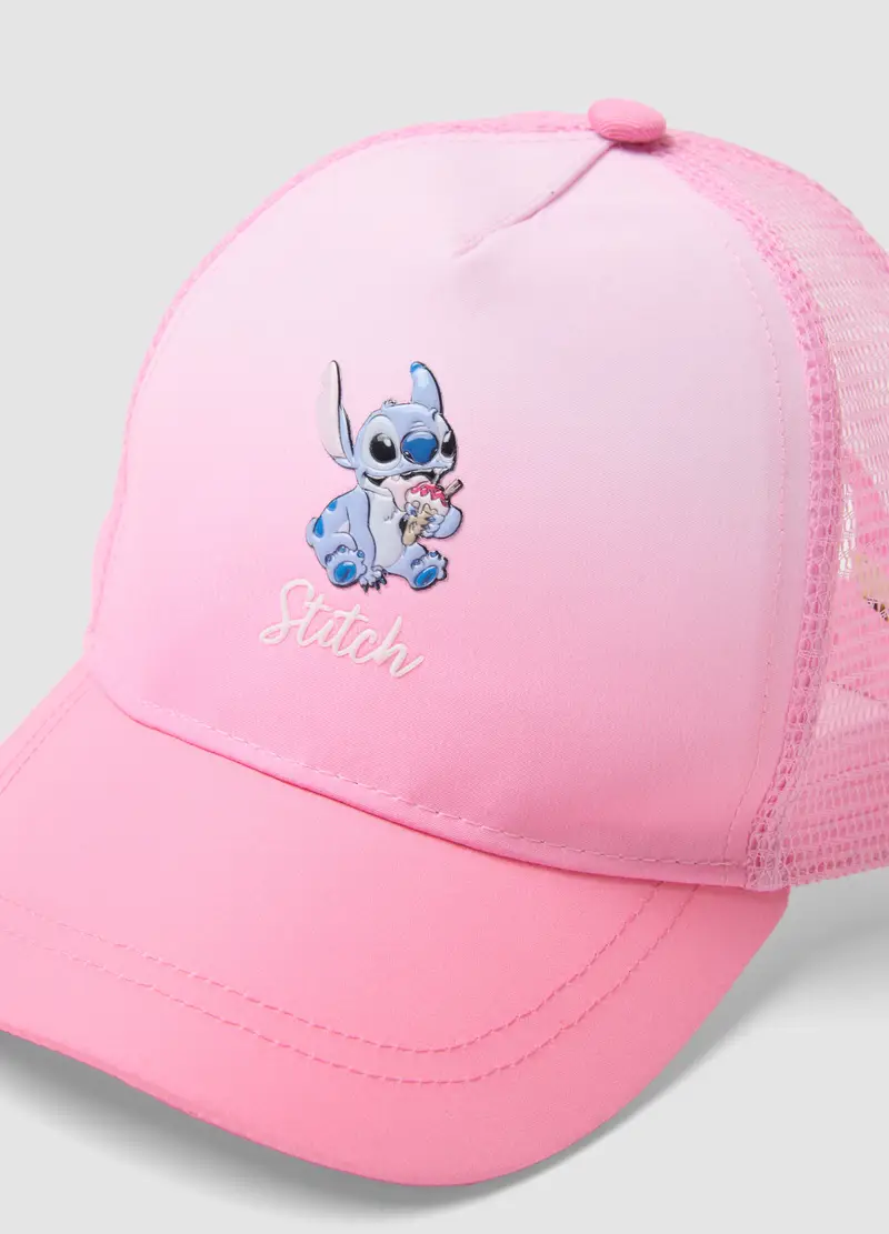 Cappello Da Baseball Rosa Da Bambina Con Dettagli In Rete E Stitch, Rosa miniatura 3