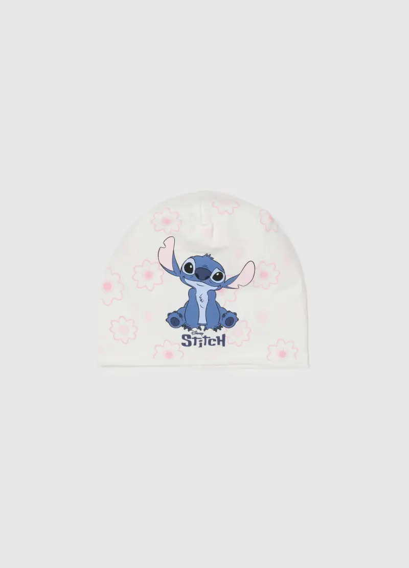 Cappello In Cotone Elasticizzato Multicolor Da Bambina Con Stampa, Multicolor