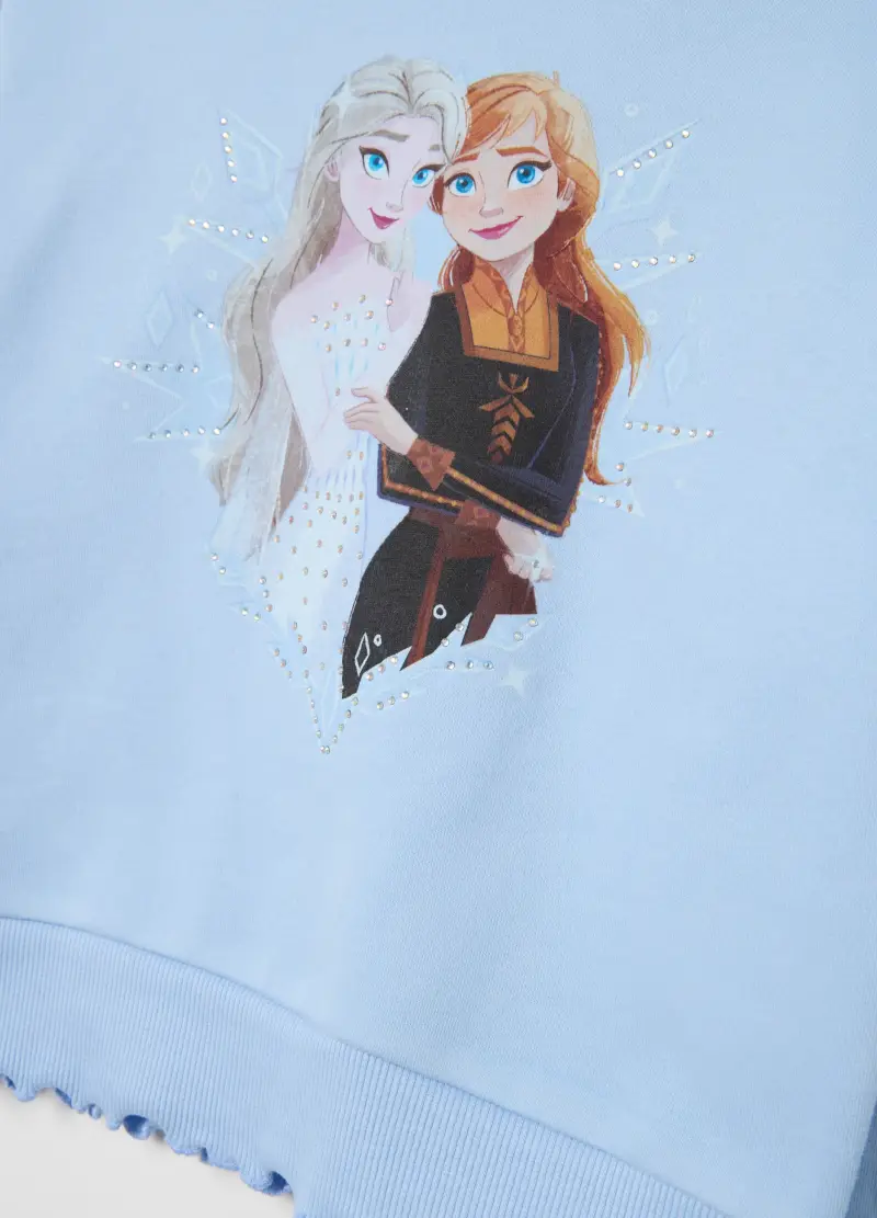 Completo Da Bambina In Misto Cotone Azzurro Regular Fit, Azzurro miniatura 3