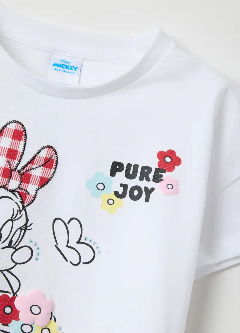 Completo In Puro Cotone Multicolor Da Bambina Regular Fit Con Minnie, Multicolor miniatura 3