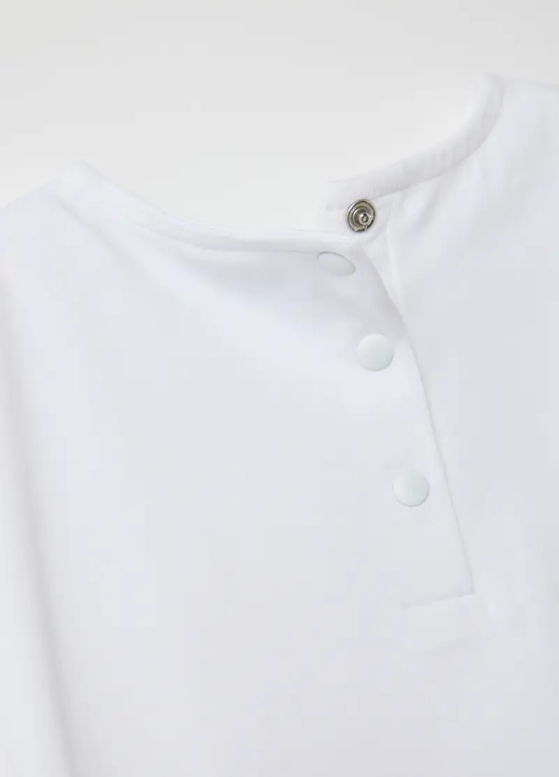 DISNEY, Completo Jogging Da Bambina In Cotone Elasticizzato Bianco Regular Fit, Bianco, Taglia: 9-12 miniatura 3