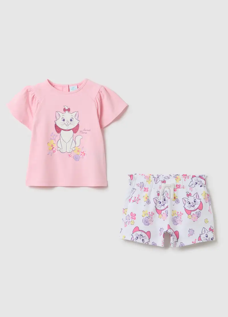 DISNEY, Completo Jogging Da Bambina In Cotone Elasticizzato Rosa Regular Fit, Rosa, Taglia: 9-12