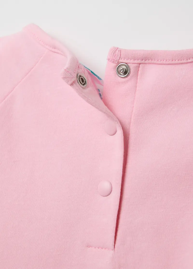 DISNEY, Completo Jogging Da Bambina In Cotone Elasticizzato Rosa Regular Fit, Rosa, Taglia: 9-12 miniatura 3