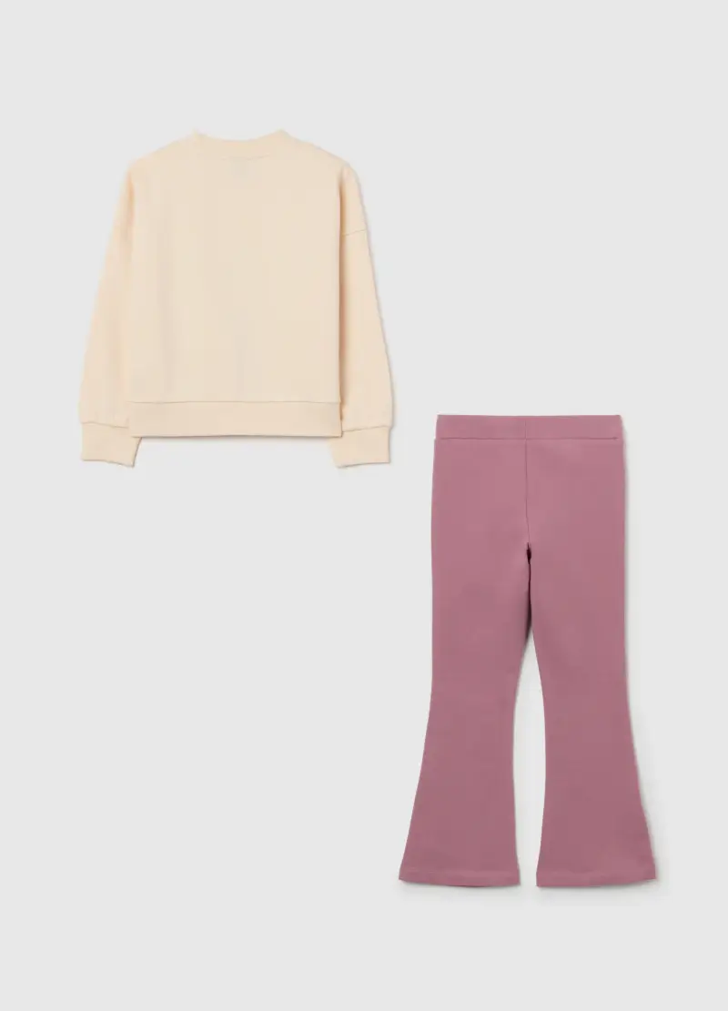 Disney Completo Jogging Da Bambina In Misto Cotone Multicolor miniatura 2