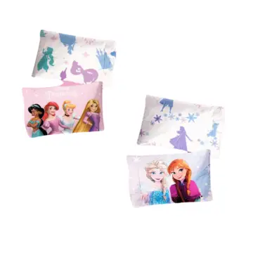 COPPIA FEDERE CUSCINO LETTO DISNEY