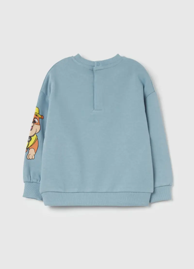 Felpa In Cotone Con Stampa Paw Patrol, Bambino, Azzurro miniatura 2