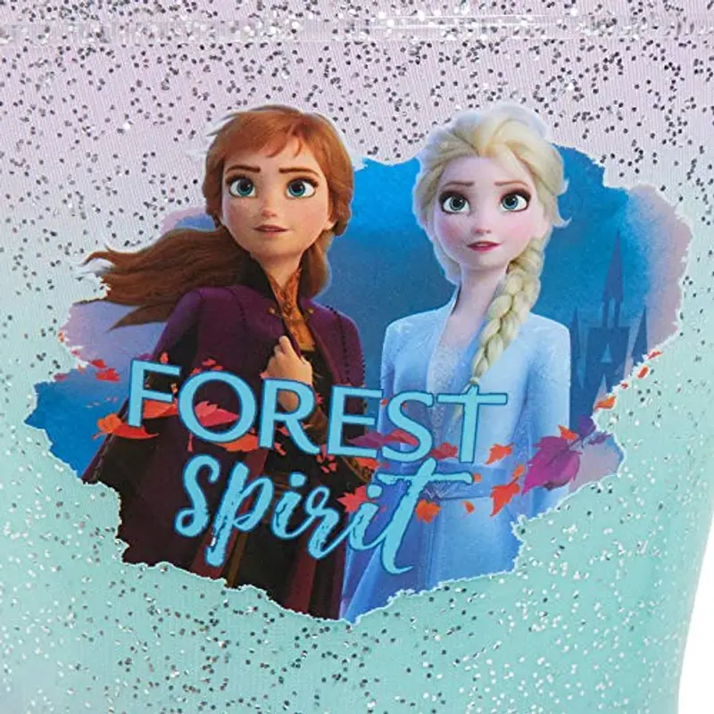 Disney Frozen 2 stivali di gomma da bambina, illuminati, Elsa, Anna, luci lampeggianti, neve e pioggia, Blu, 27 EU miniatura 3