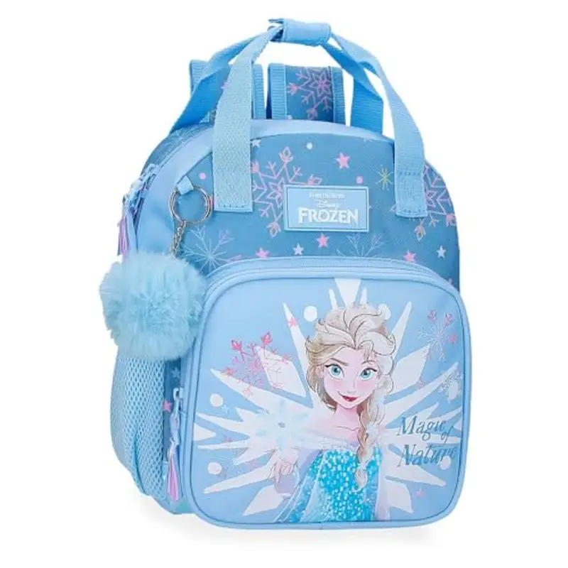 Disney Frozen Magic Ice Zaino per bambini, blu, realizzato in poliestere, spallacci regolabili per un comodo trasporto,