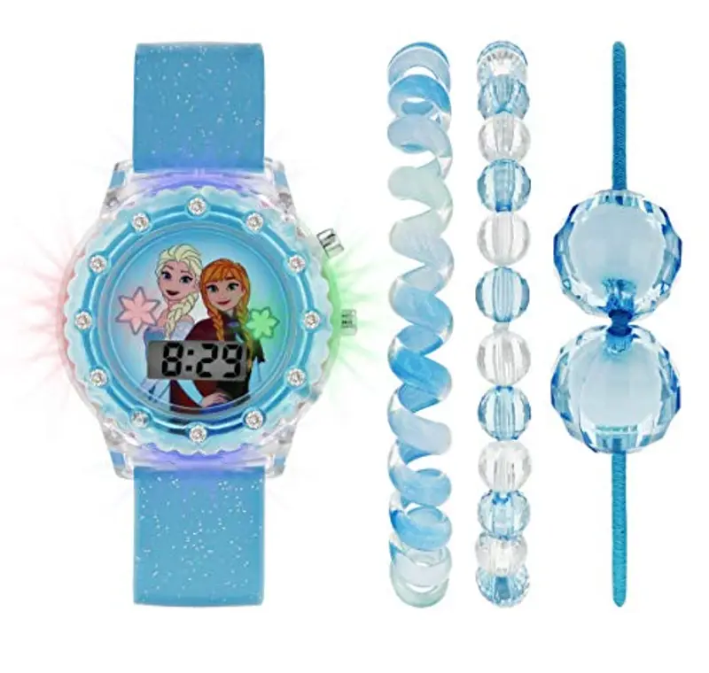 Disney Frozen Orologio Digitale al Quarzo Unisex Bambini con Cinturino in Gomma FZN4087ARGSET miniatura 3