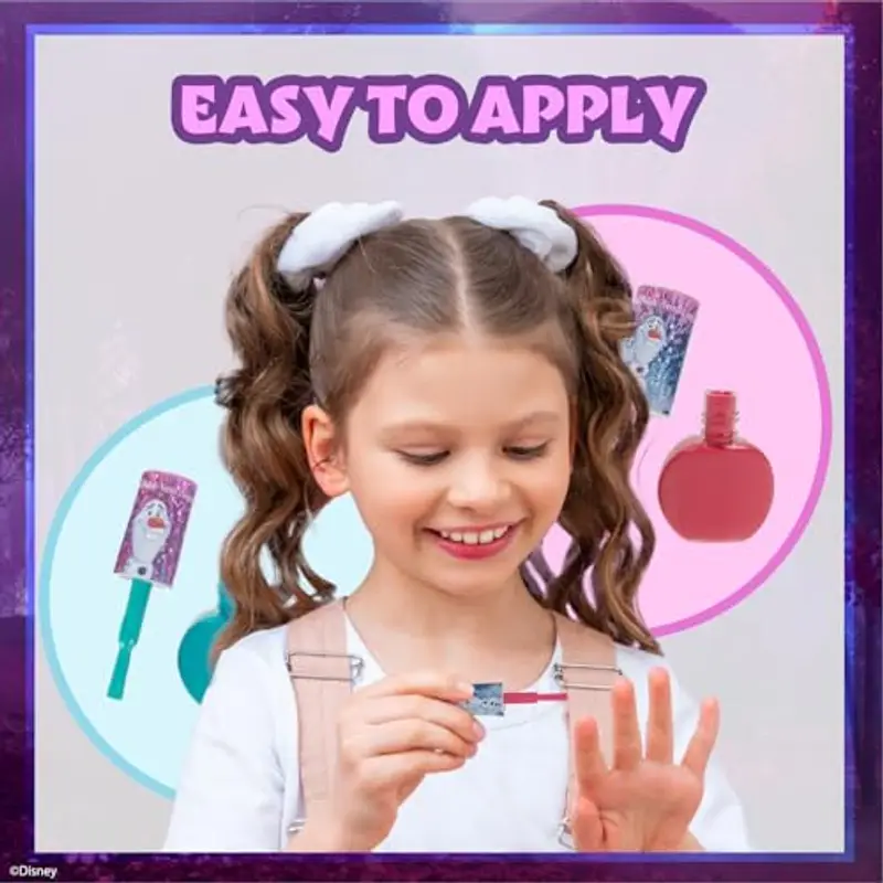 Disney Frozen Set di smalti per unghie per bambine da 18 pezzi, a base d'acqua, ad asciugatura rapida e rimovibile miniatura 3