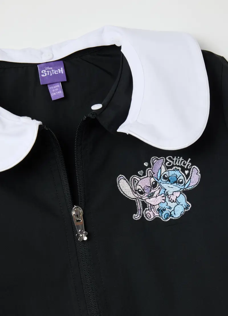 Grembiule Scolastico Da Bambina In Misto Cotone Multicolor Con Ricamo, Multicolor miniatura 3