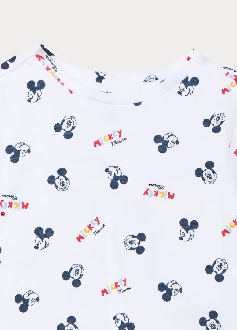 Jogging Set Disney In French Terry Di Puro Cotone Neonato, Blu scuro miniatura 3