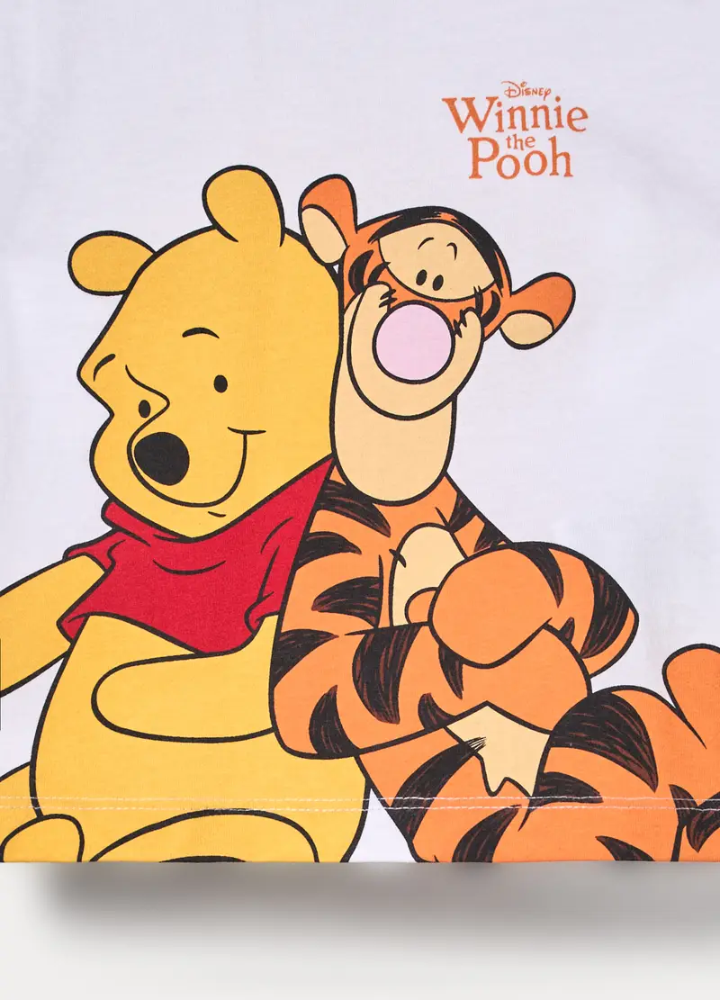 Jogging Set Disney In Jersey Di Puro Cotone Bimbo, Bambino, Bianco miniatura 3