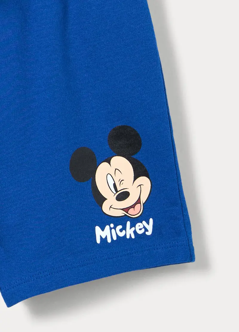 Jogging Set Disney In Jersey Di Puro Cotone Bimbo, Bambino, Bianco/Blu miniatura 2