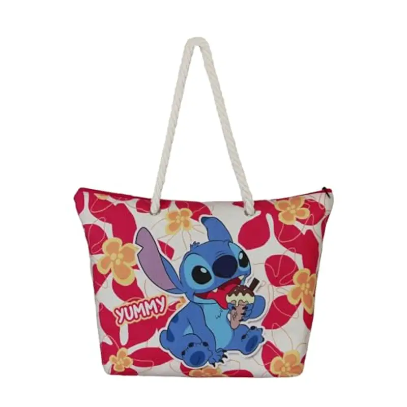 Disney Lilo e Stitch Ice Cream-Borsa da Spiaggia Soleil, Rosa, 52 x 37 cm miniatura 2