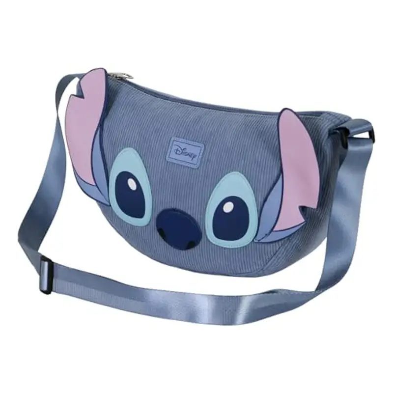Disney Lilo e Stitch Sight-Borsa Ovale Roy, Blu, 34 x 20 cm