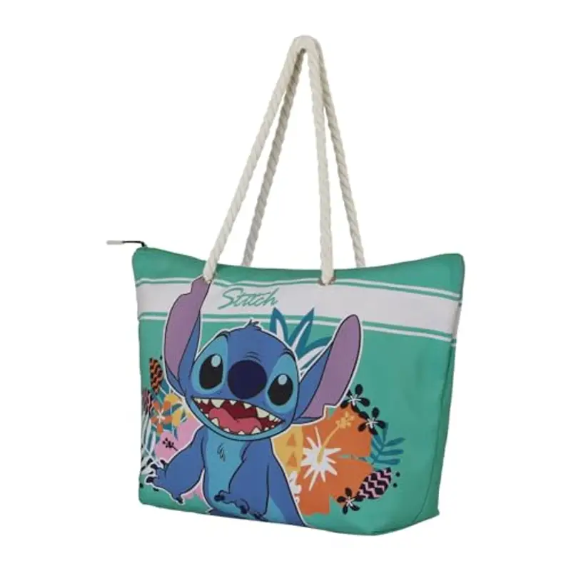 Disney Lilo e Stitch Tropic-Borsa da Spiaggia Soleil, Blu, 52 x 37 cm