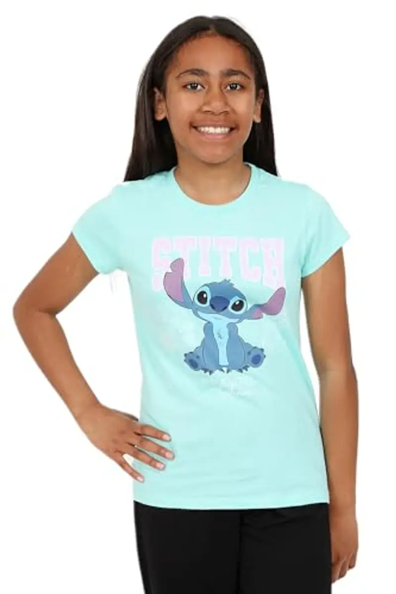 Disney Lilo & Stitch - Confezione da 3 magliette da bambina, Viola, 10-11 Anni miniatura 3
