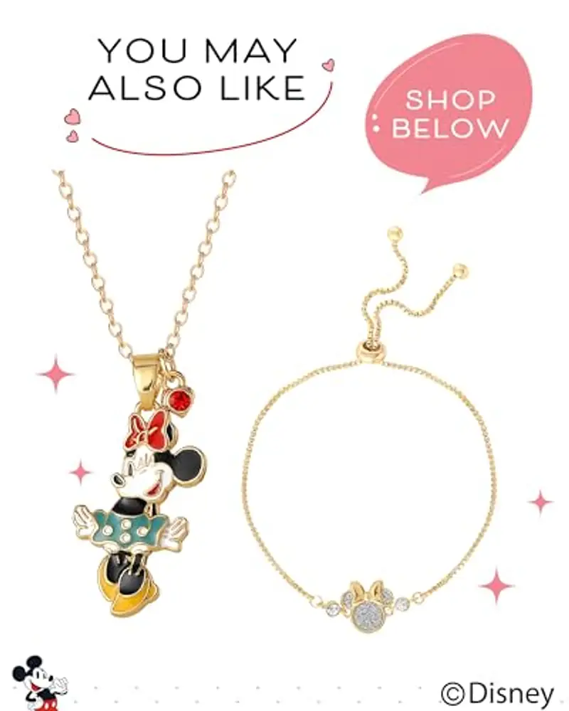 Disney Mickey and Minnie Mouse Mismatched Silver Plated Stud Earrings, Mickey's 90th Anniversary miniatura 3