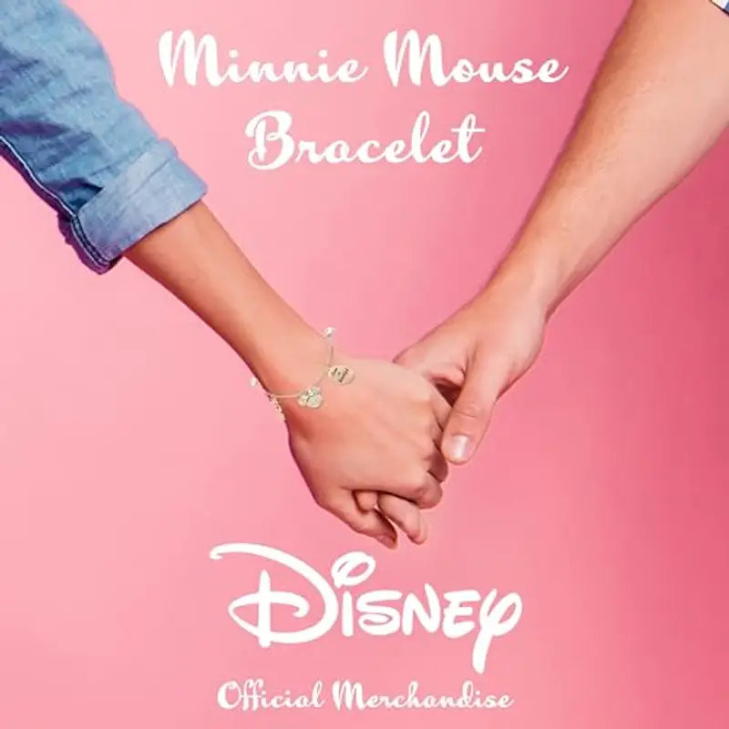 Disney Minnie Mouse Bracciali per Bambine, Bracciale Minnie Bambina con Ciondoli (Braccialetto Minnie) miniatura 3