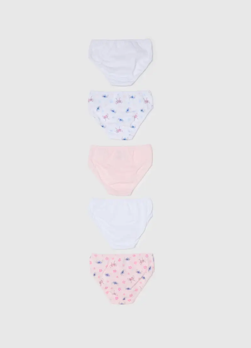 Multipack Mutandine Multicolor Da Bambina In Puro Cotone Regular Fit, Multicolor miniatura 2