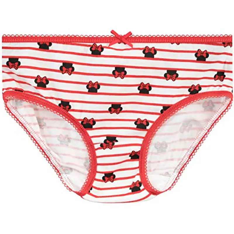 Disney Mutandine Confezione da 5 Minnie Mouse Rosso 6-7 Anni miniatura 3
