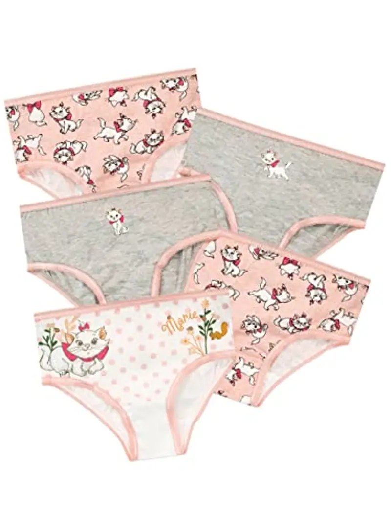 Disney Mutandine Confezione da 5 Multicolore per Ragazze Gli Aristogatti Multicolore 7