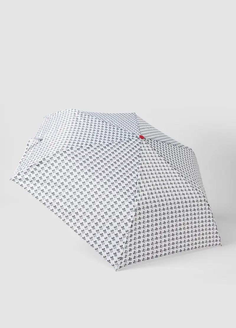 Ombrello Multicolor Con Stampe Topolino E Manico Rosso, Donna, Multicolor miniatura 2