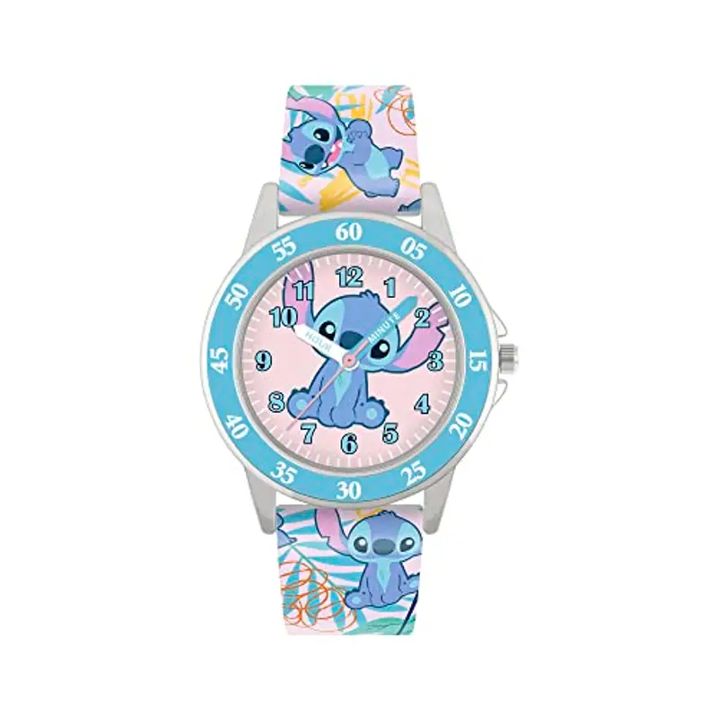 DISNEY Orologio Analogico al Quarzo Ragazza con Cinturino in Silicone