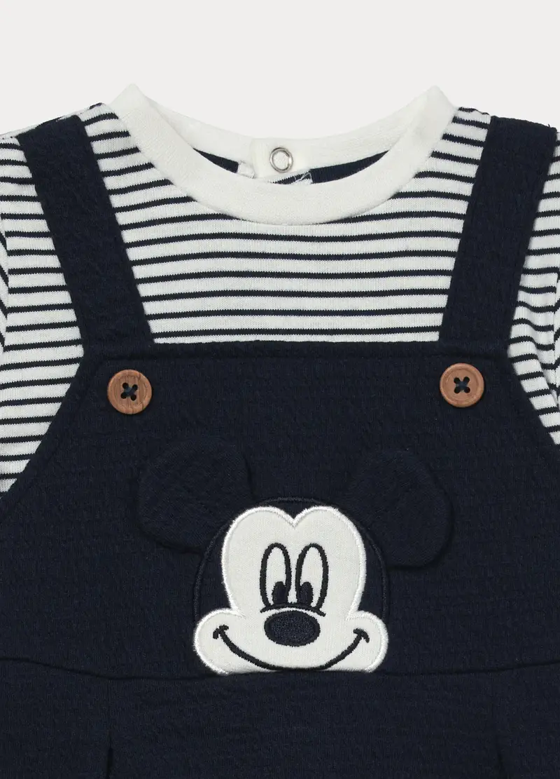 Pagliaccetto Disney In Misto Cotone Neonato, Blu scuro miniatura 3