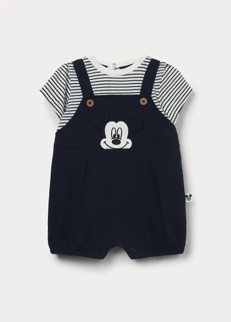 Pagliaccetto Disney In Misto Cotone Neonato, Blu scuro