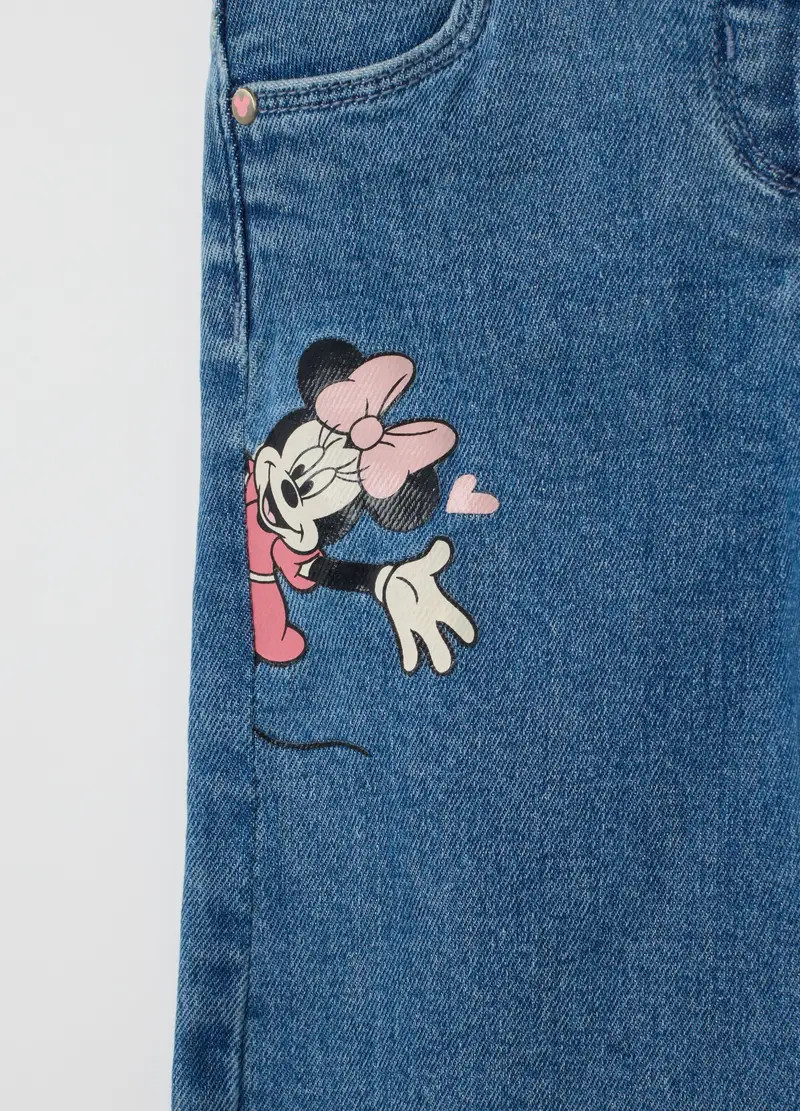 DISNEY, Pantaloni Da Bambina In Denim Elasticizzato Blu Flare, Denim, Taglia: 12-18 miniatura 2
