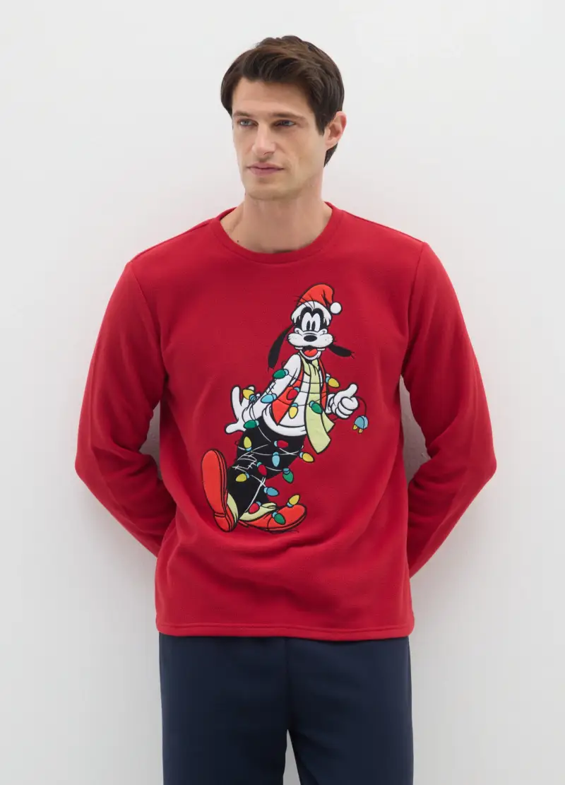 Pigiama A Maniche Lunghe Multicolor Regular Fit Con Stampa Disney, Uomo, Multicolor miniatura 2