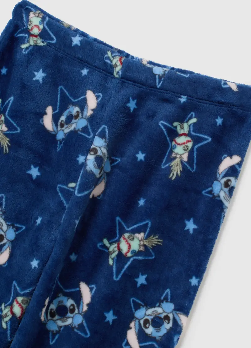 Pigiama Da Ragazza In Coral Fleece Blu E Bianco, Bambina, Multicolor miniatura 3