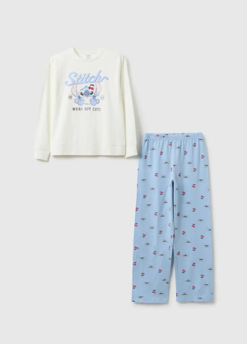 Pigiama Multicolor Da Ragazza In Puro Cotone Regular Fit Con Stampa, Bambina, Multicolor