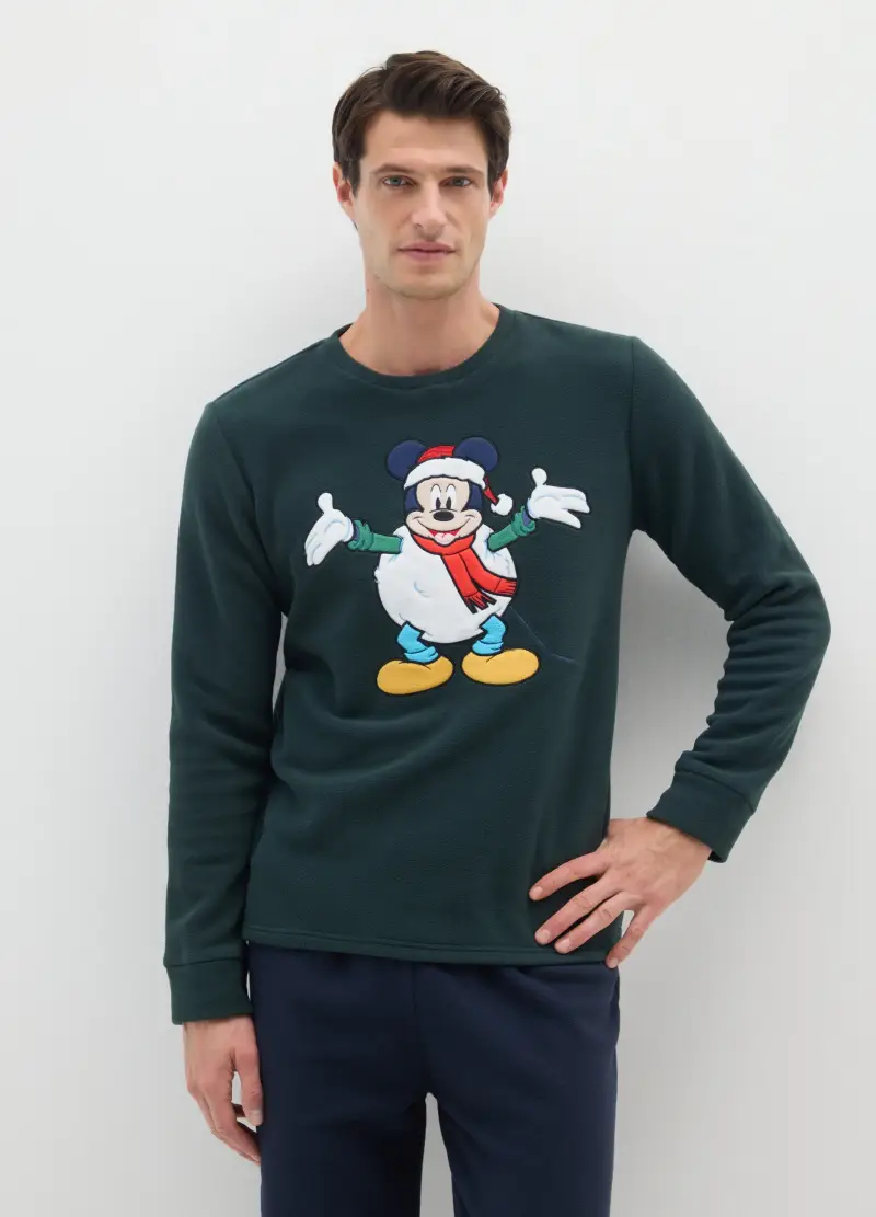 Pigiama Natalizio Multicolor Regular Fit Con Stampa Disney, Uomo, Multicolor miniatura 2